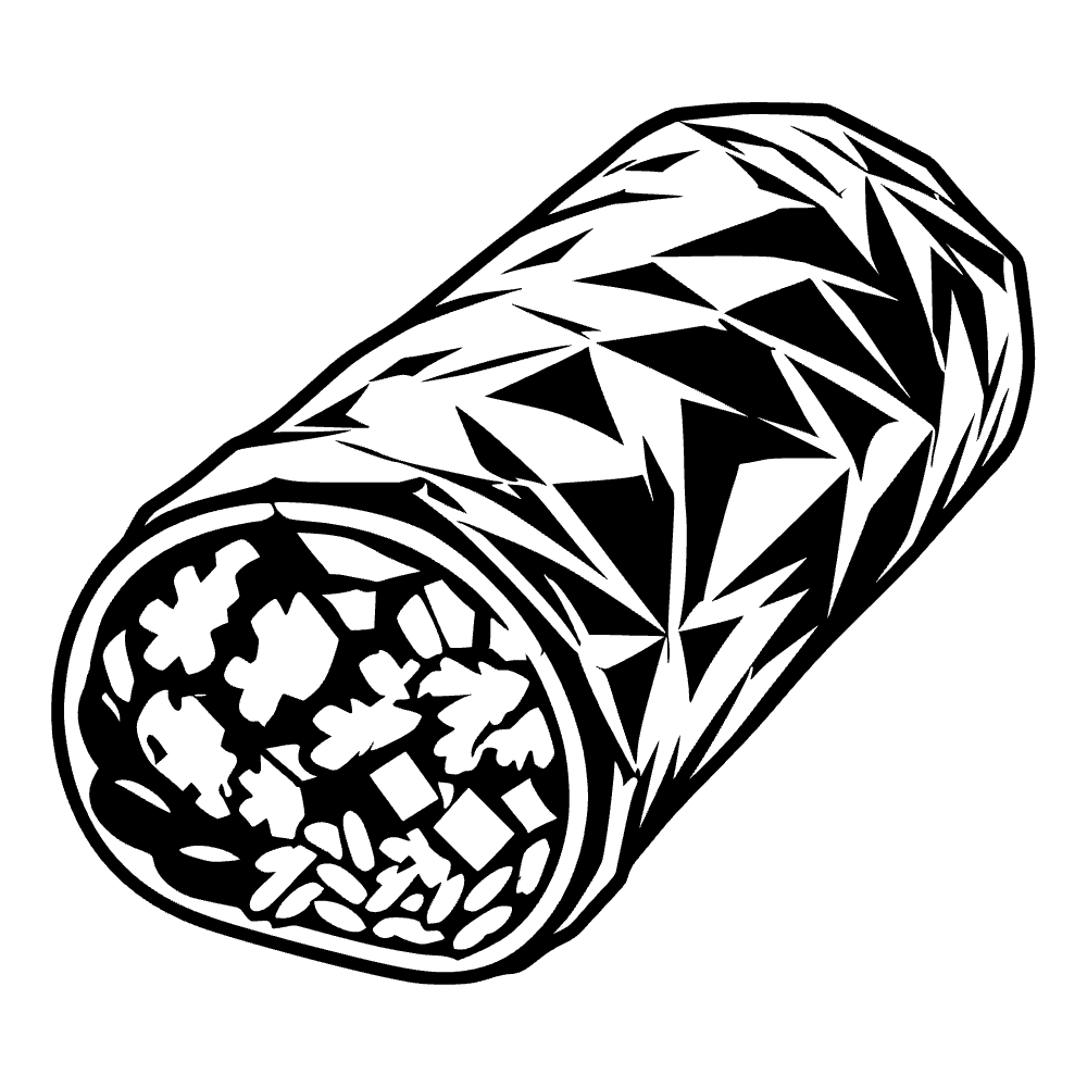 Burrito envuelto — archivo SVG