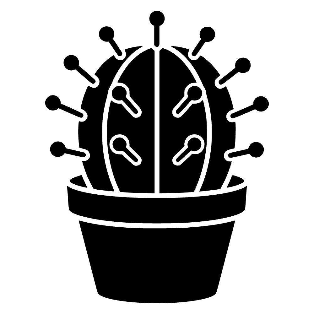 Cactus hecho de alfileres — vista previa del archivo SVG