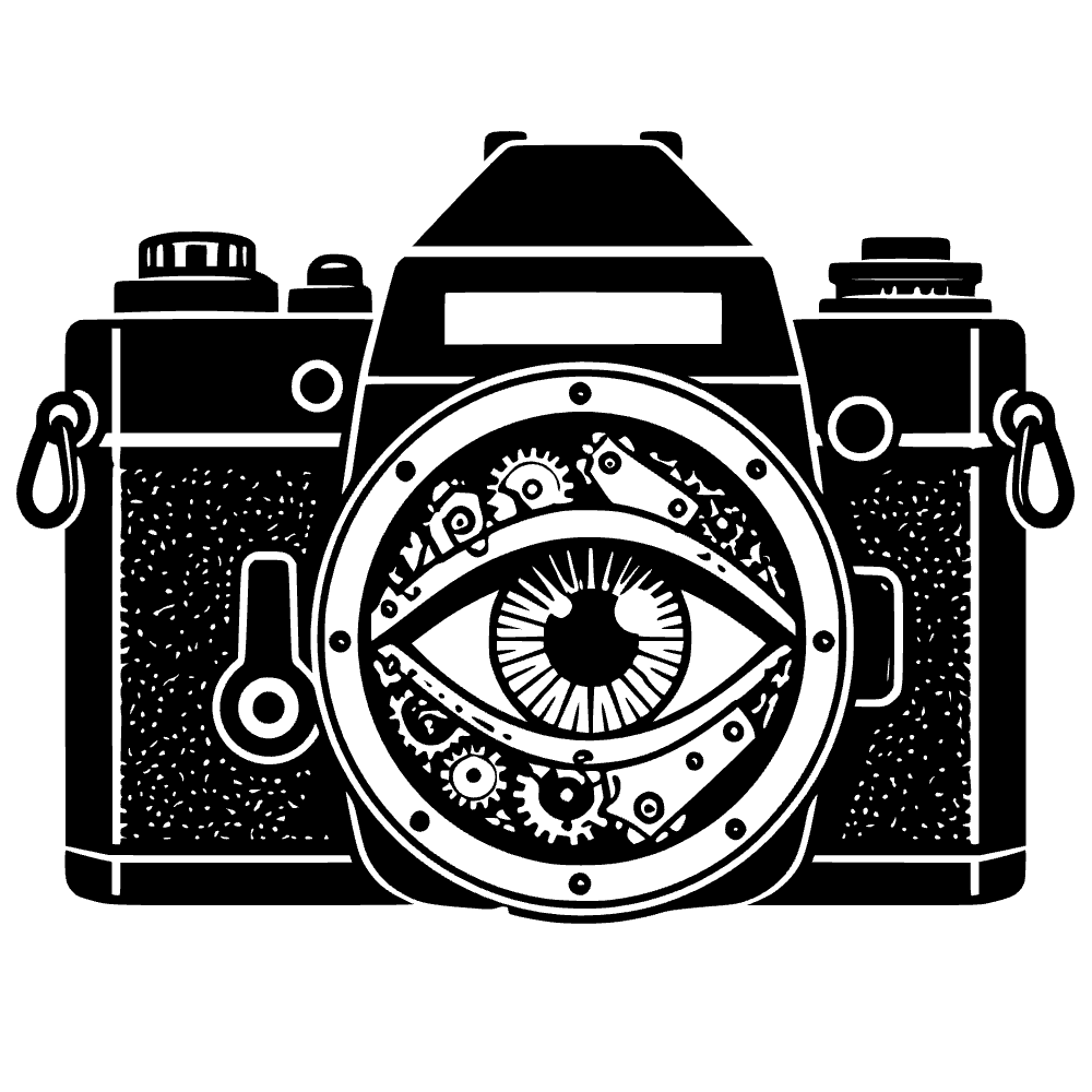 Camera Mechanical Eye SVG cut file preview