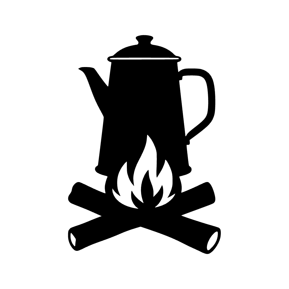 Cafetera de fogata — archivo SVG
