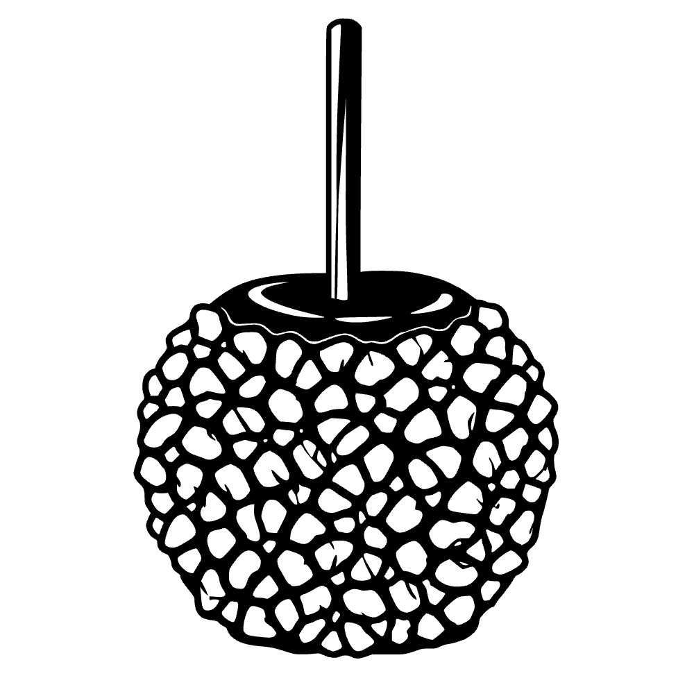 Icono de manzana de caramelo — archivo SVG