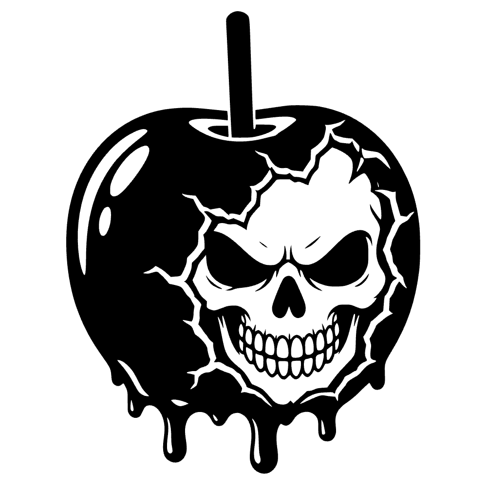 Candy Apple Sinister Icon SVG SVG cut file preview