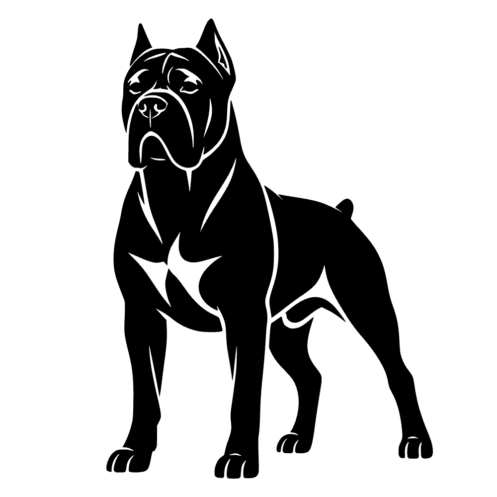 Perro cane corso — archivo SVG