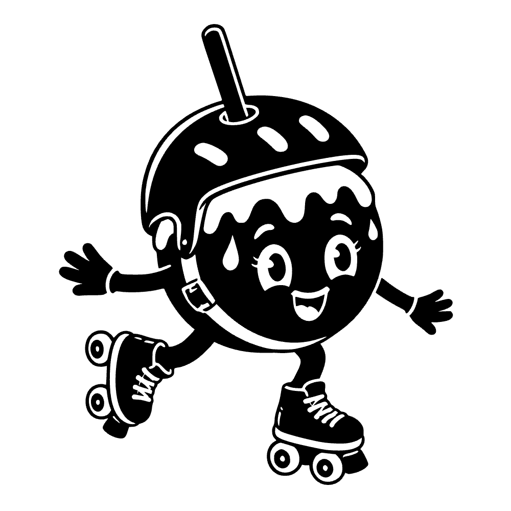 Ícono de manzana de caramelo — archivo SVG
