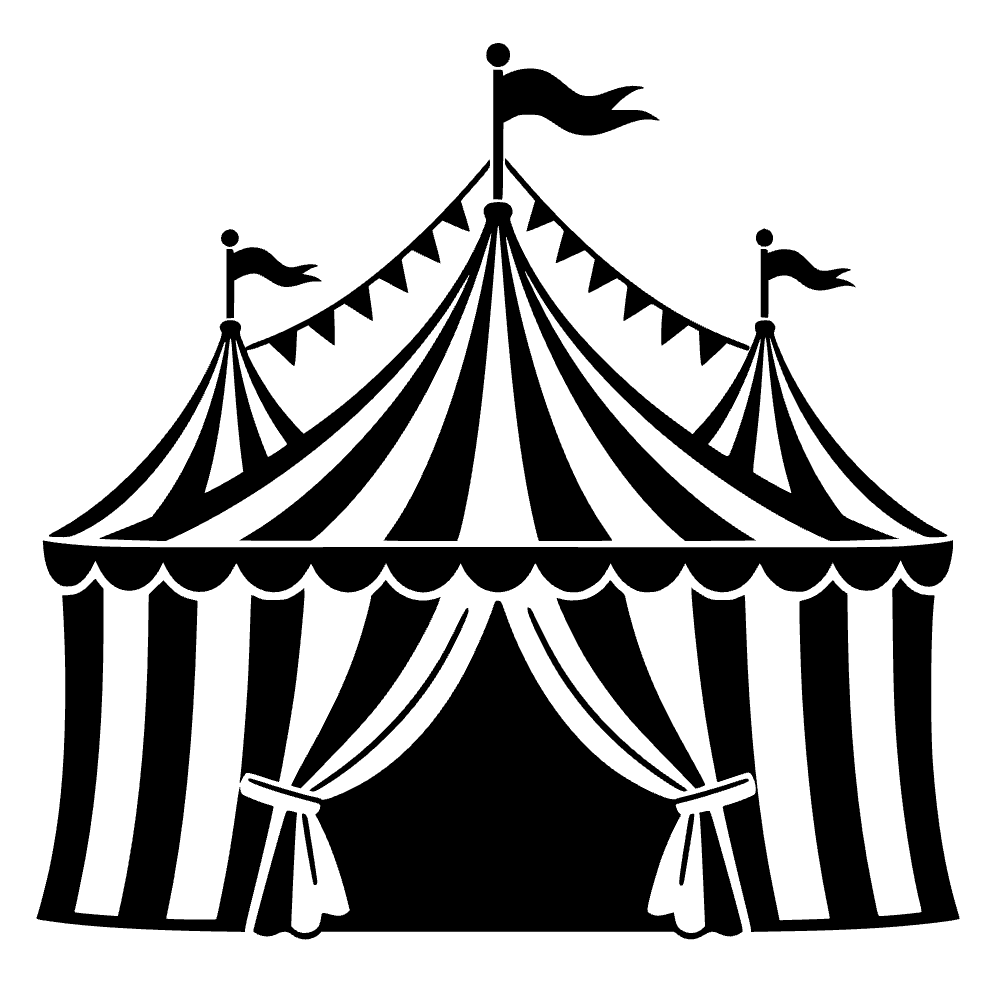 Tienda de circo de carnaval — archivo SVG