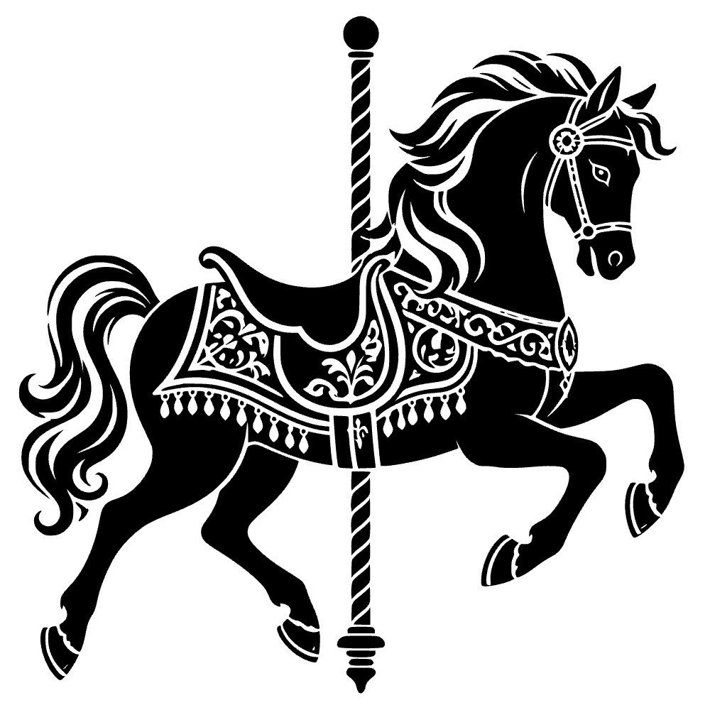 Caballo de carrusel — archivo SVG