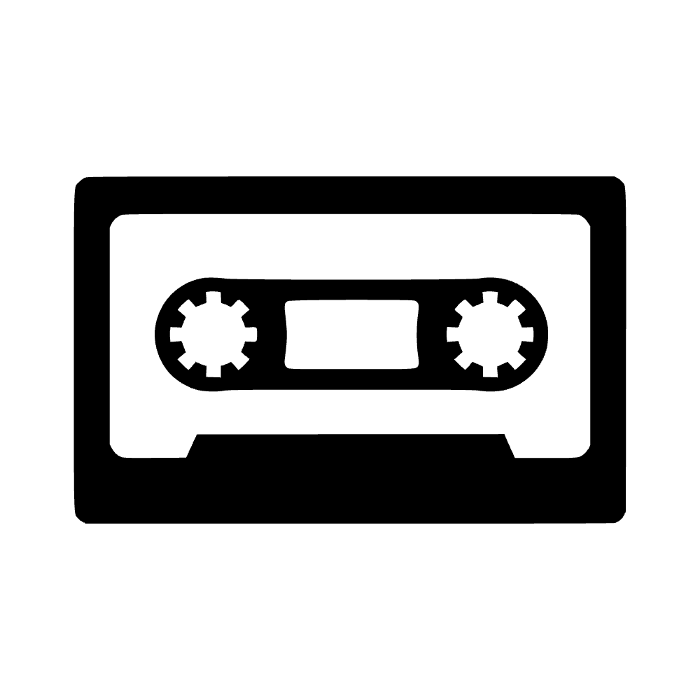 Cassette Tape Icon SVG cut file preview