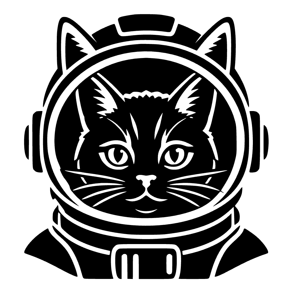 Gato astronauta — archivo SVG