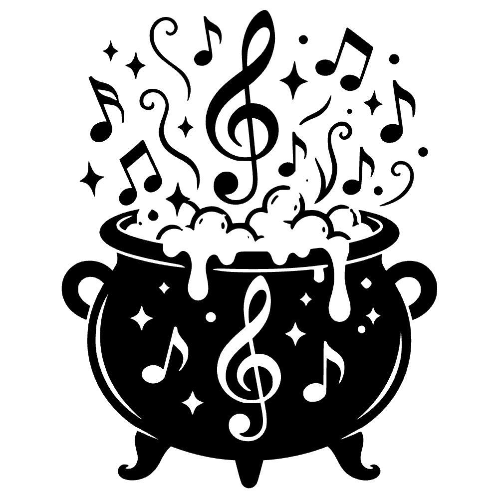 Cauldron Bubbling Over SVG SVG cut file preview