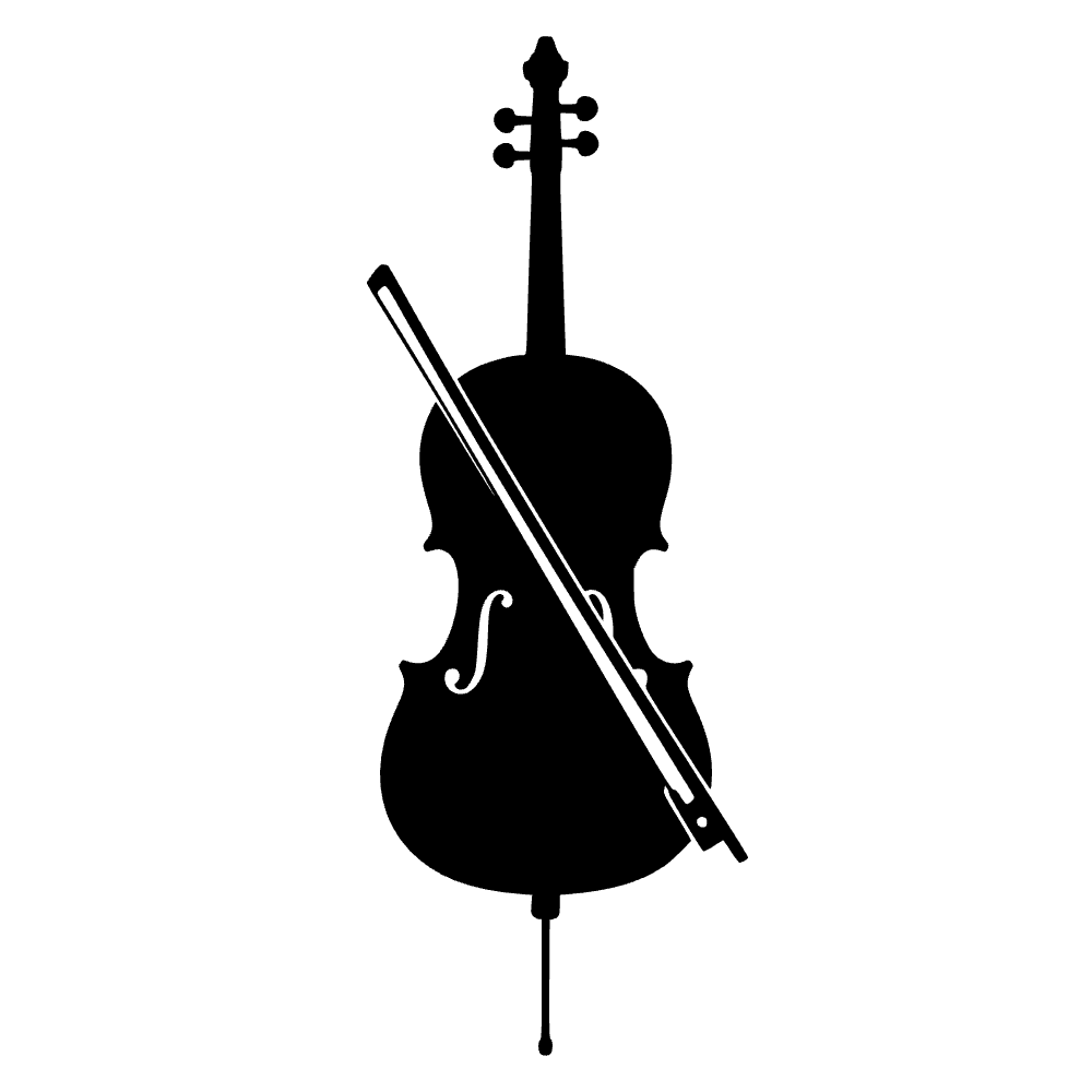 Cello Bow Icon SVG cut file preview