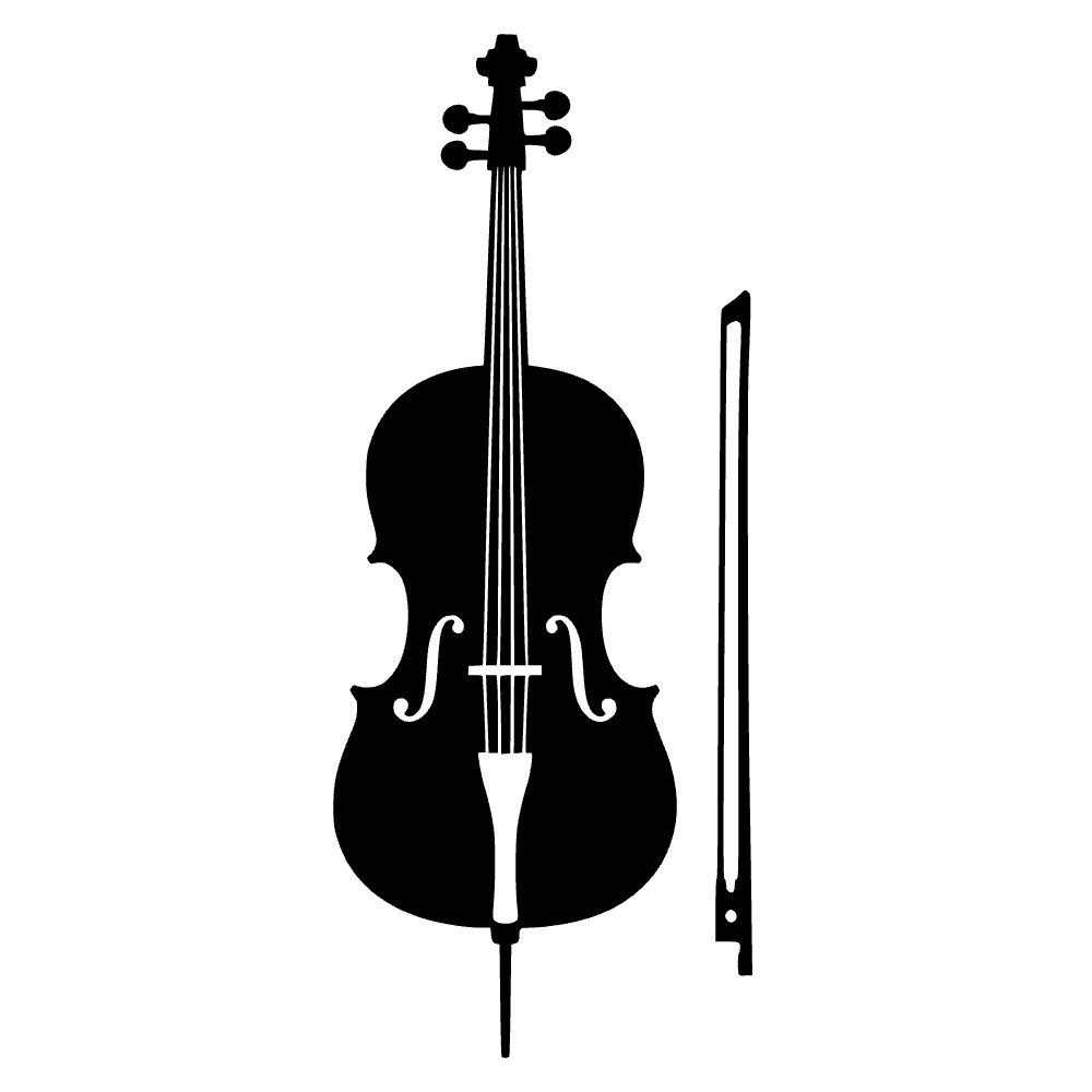 Arco de chelo vertical — archivo SVG