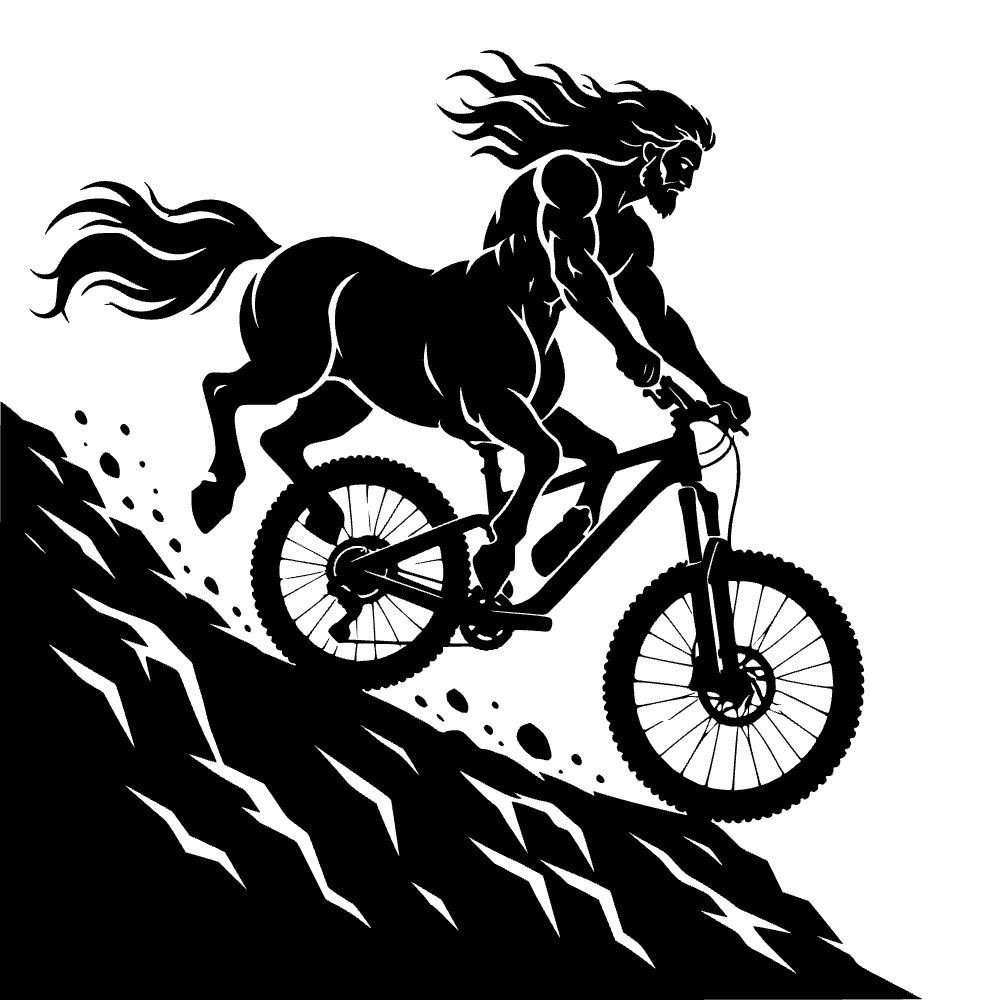 Centaur Riding Mountain Bike SVG SVG cut file preview