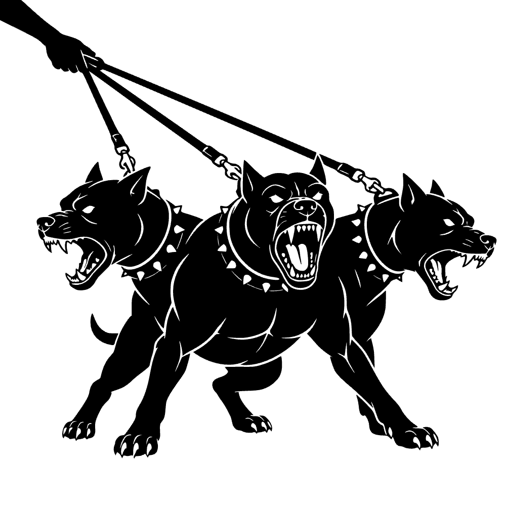 Ícono de perro cerbero — archivo SVG