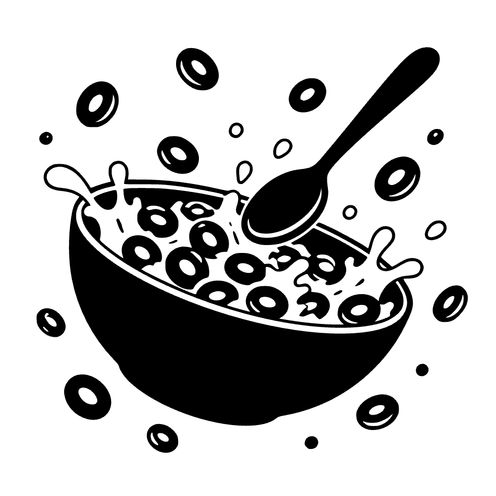 Ícono de tazón de cereal — archivo SVG