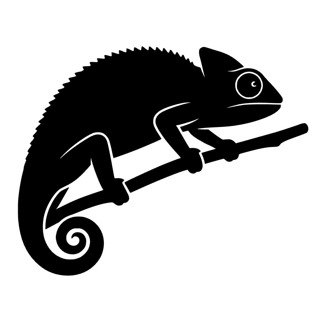 Chameleon Gripping Branch SVG cut file preview