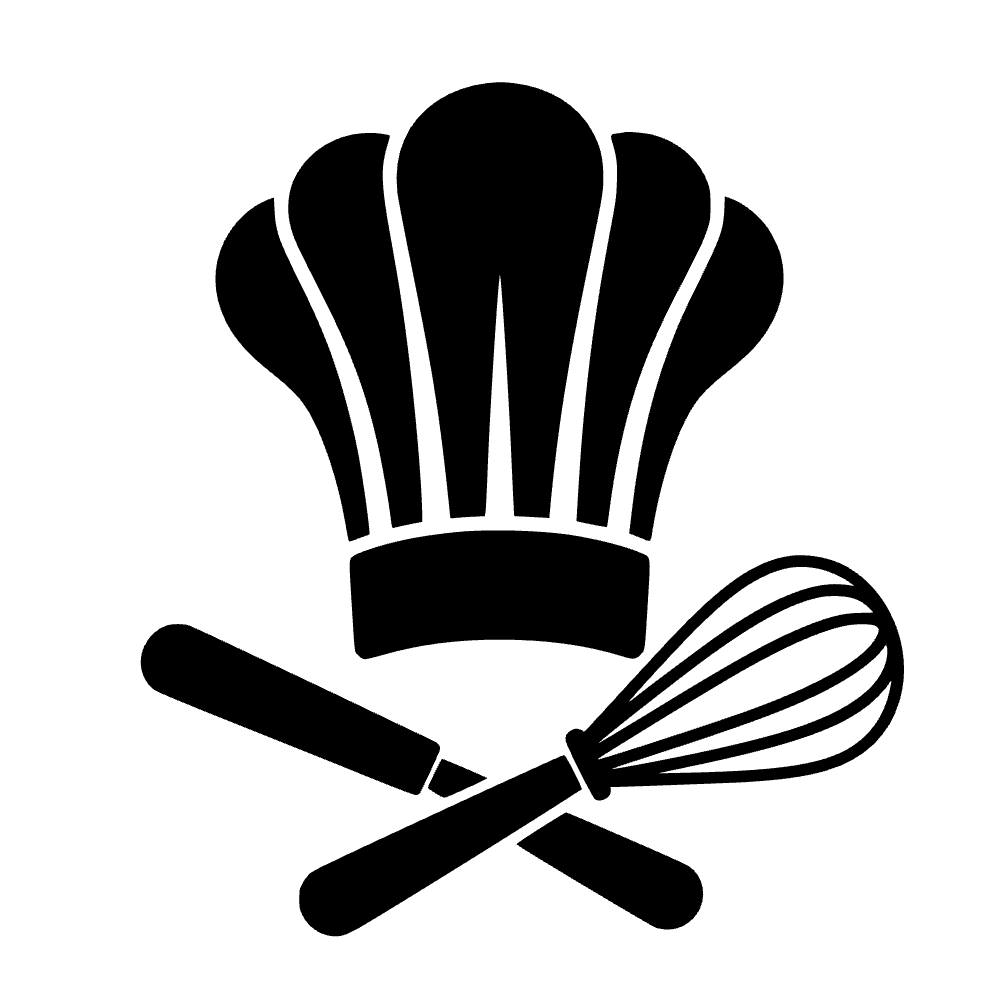 Chef Hat Whisk Icon SVG cut file preview