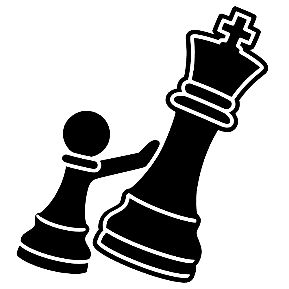 Rey de ajedrez cayendo — archivo SVG