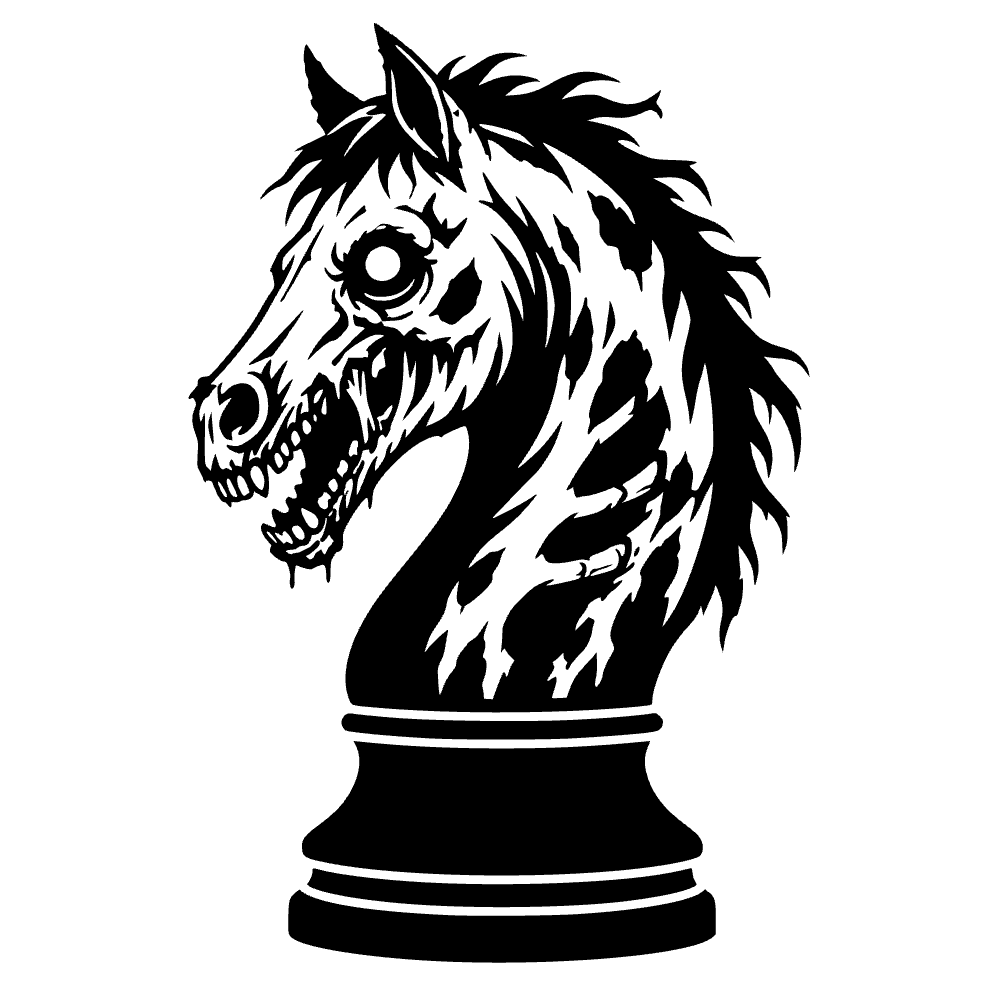 Pieza de caballo de ajedrez — archivo SVG