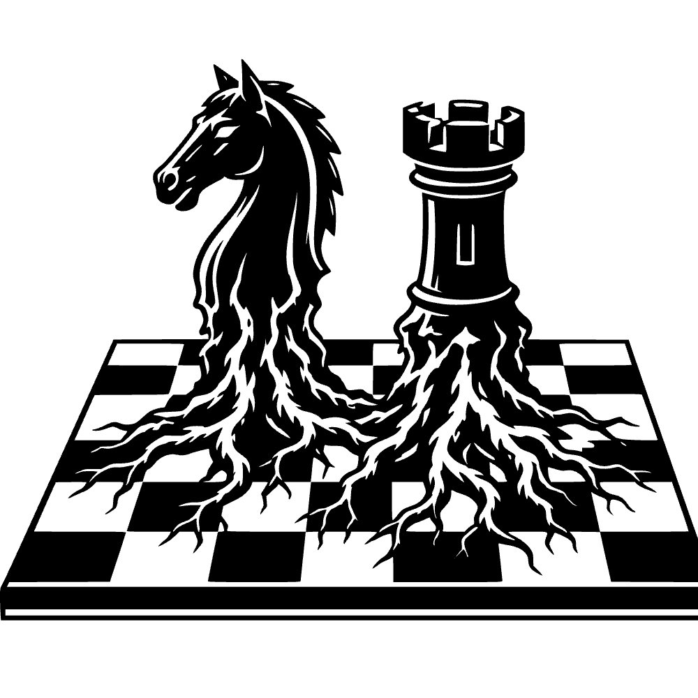 Icono de torre y caballo de ajedrez — archivo SVG