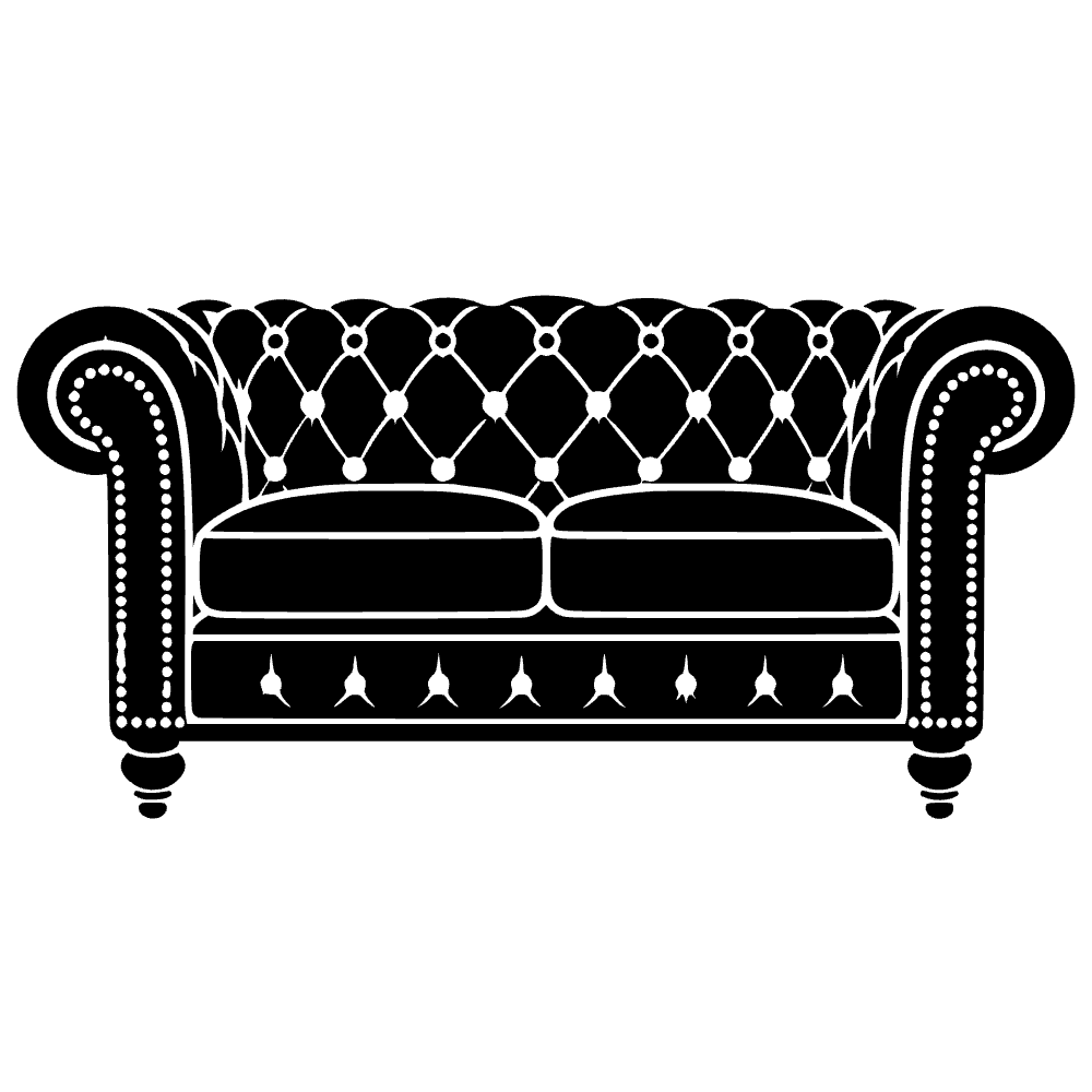 Sofá de cuero Chesterfield — archivo SVG