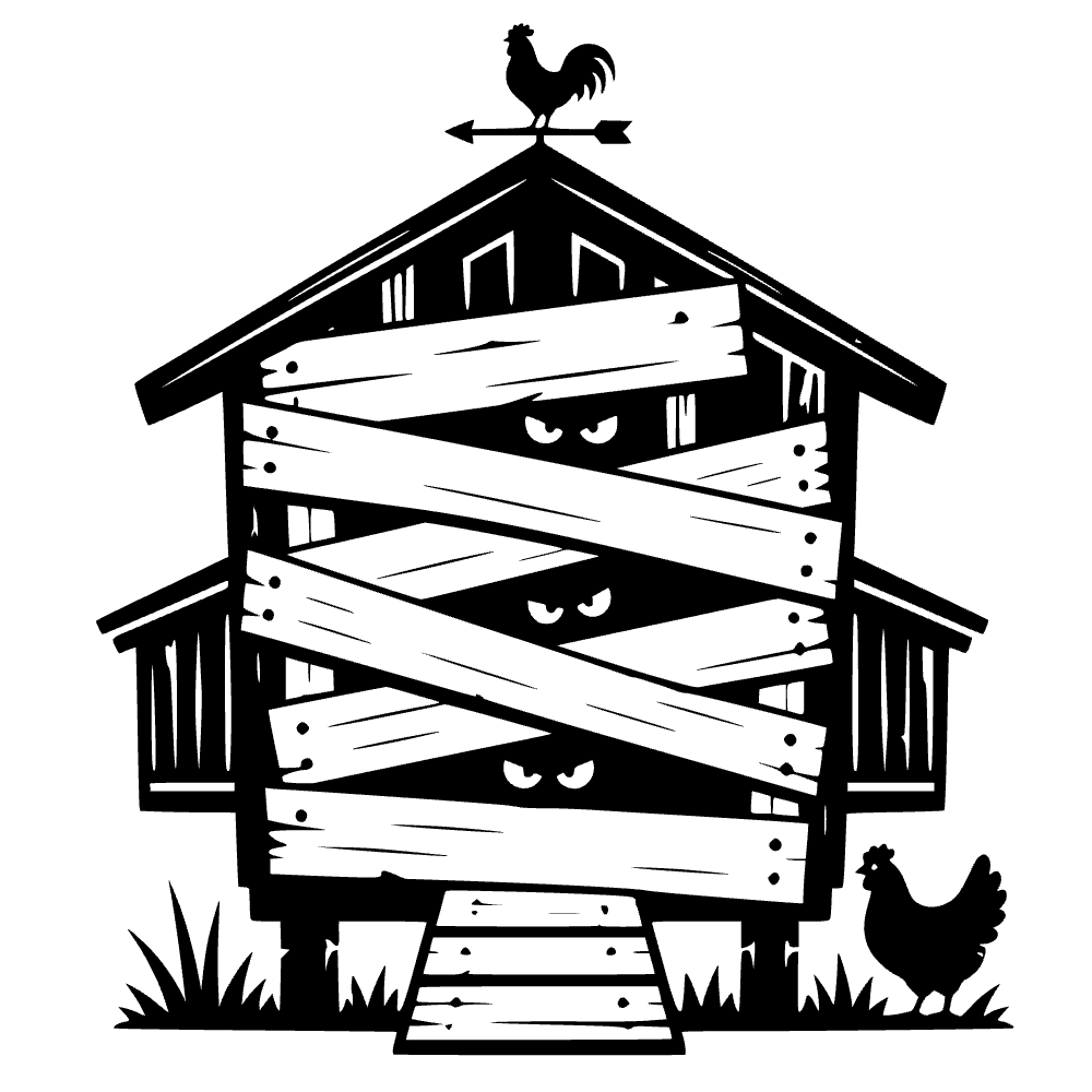 Gallinero tapiado — archivo SVG