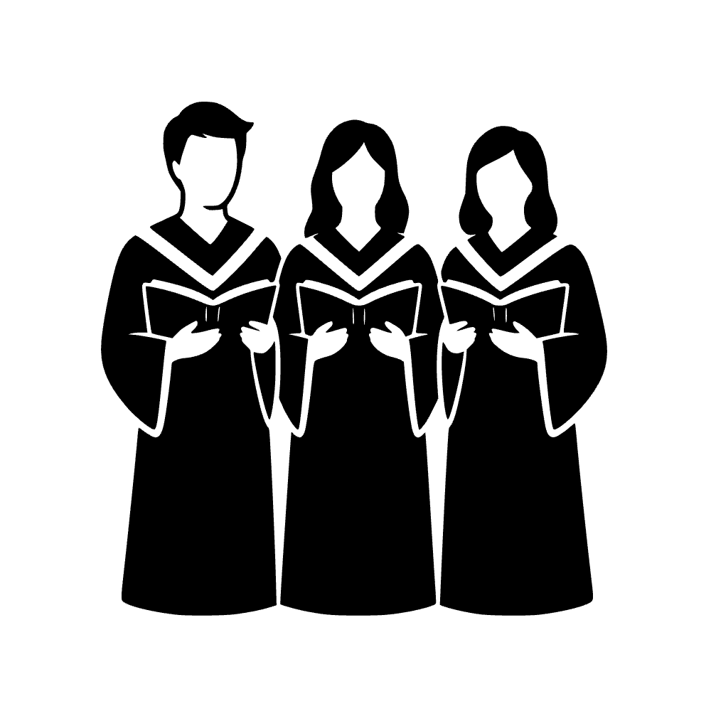 Cantantes de coro — archivo SVG