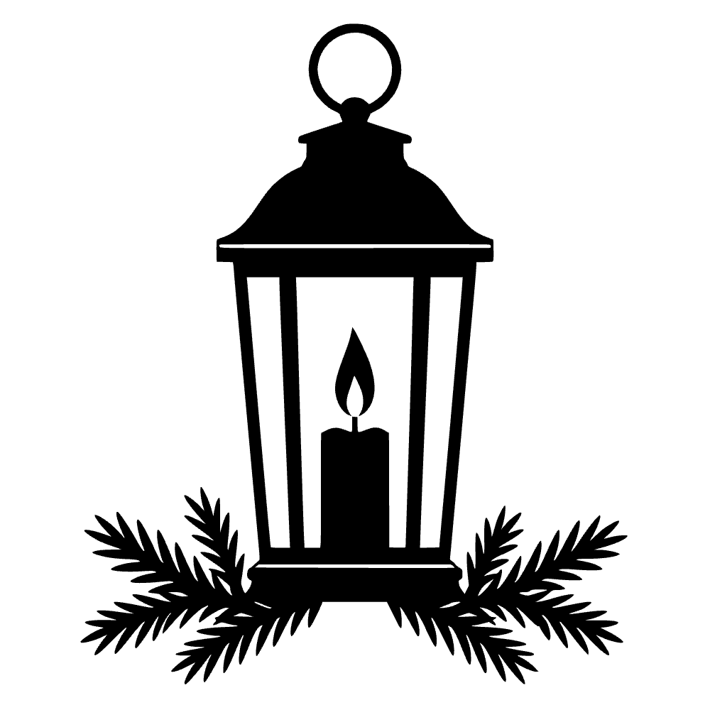 Linterna de vela de Navidad — archivo SVG