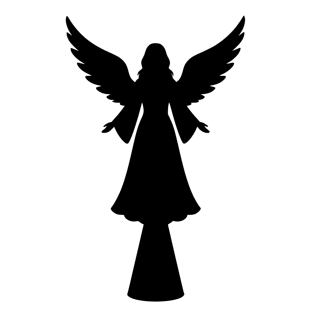 Ángel de árbol de Navidad — archivo SVG