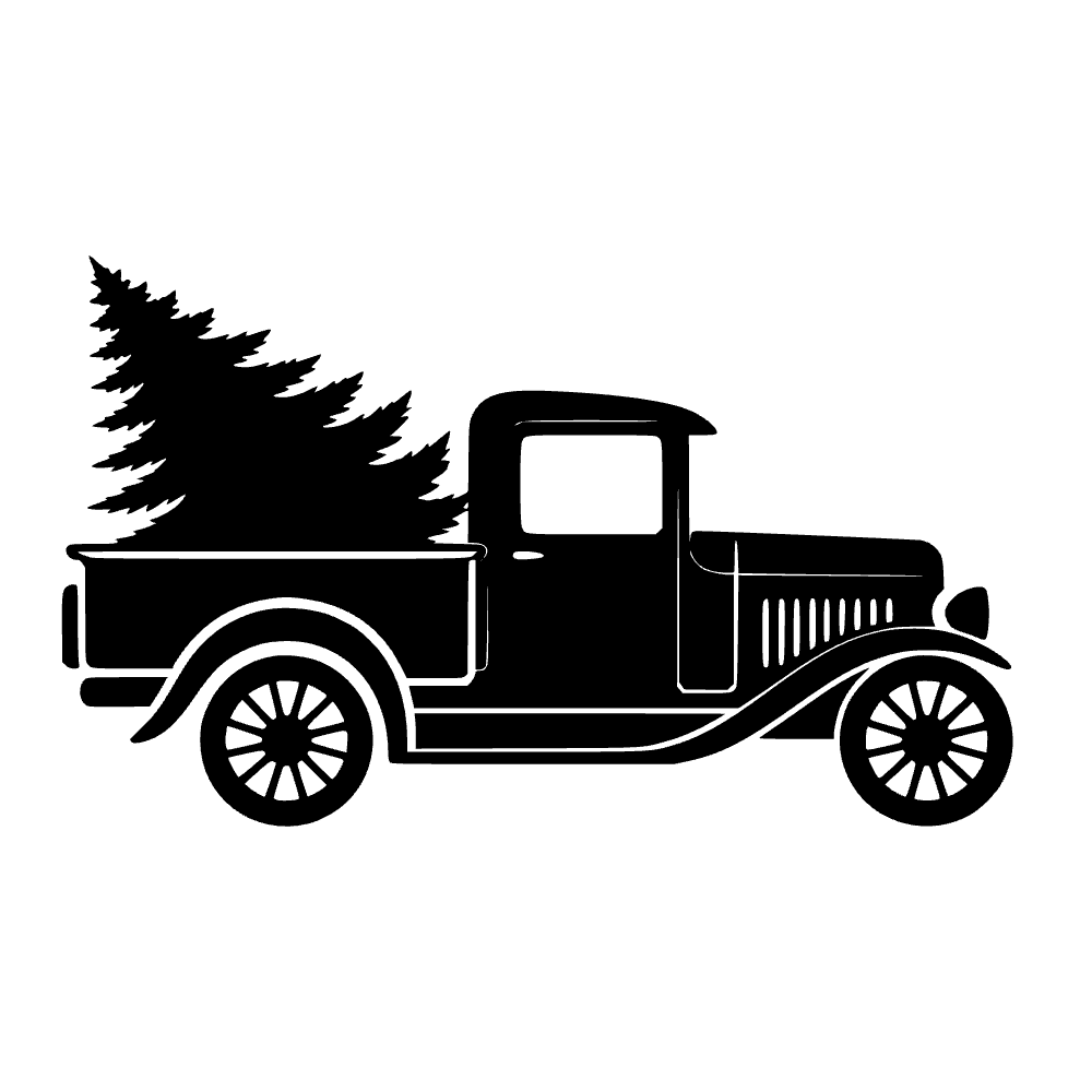 Camión de árbol de Navidad — archivo SVG