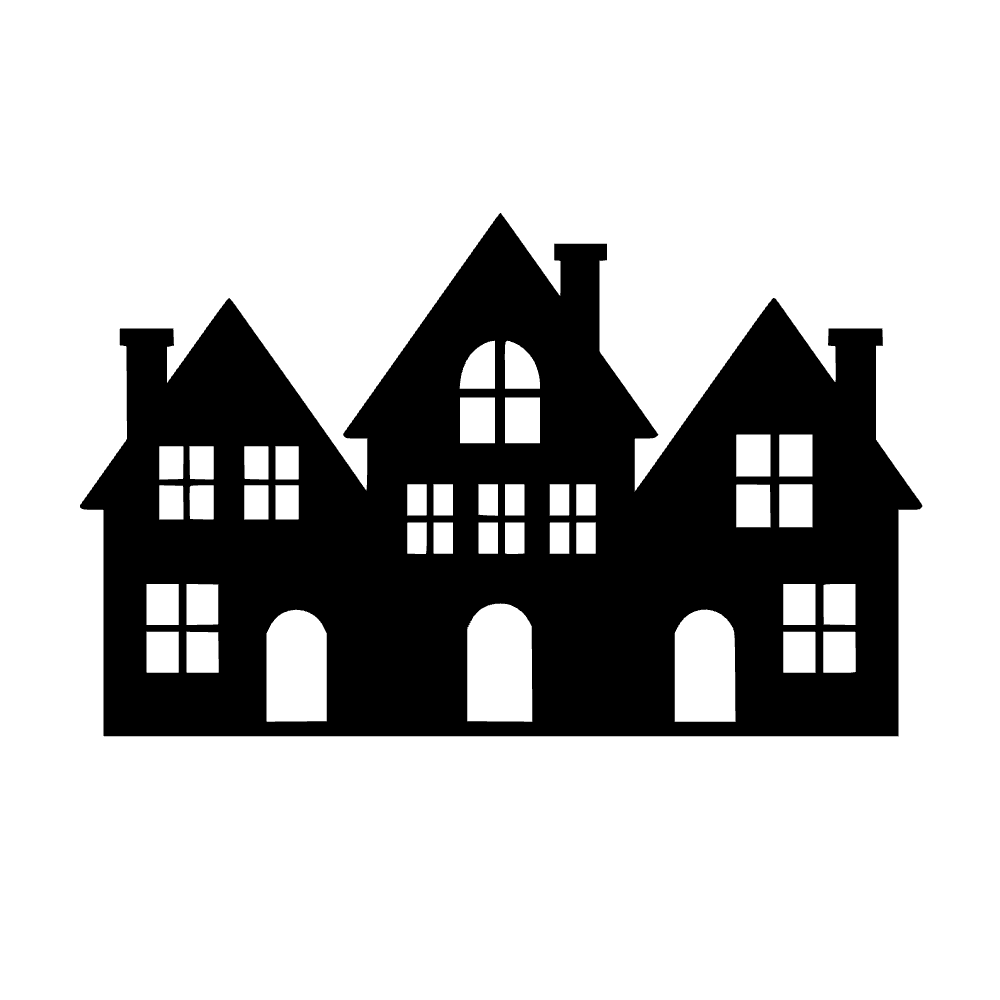 Casas de pueblo navideño — archivo SVG