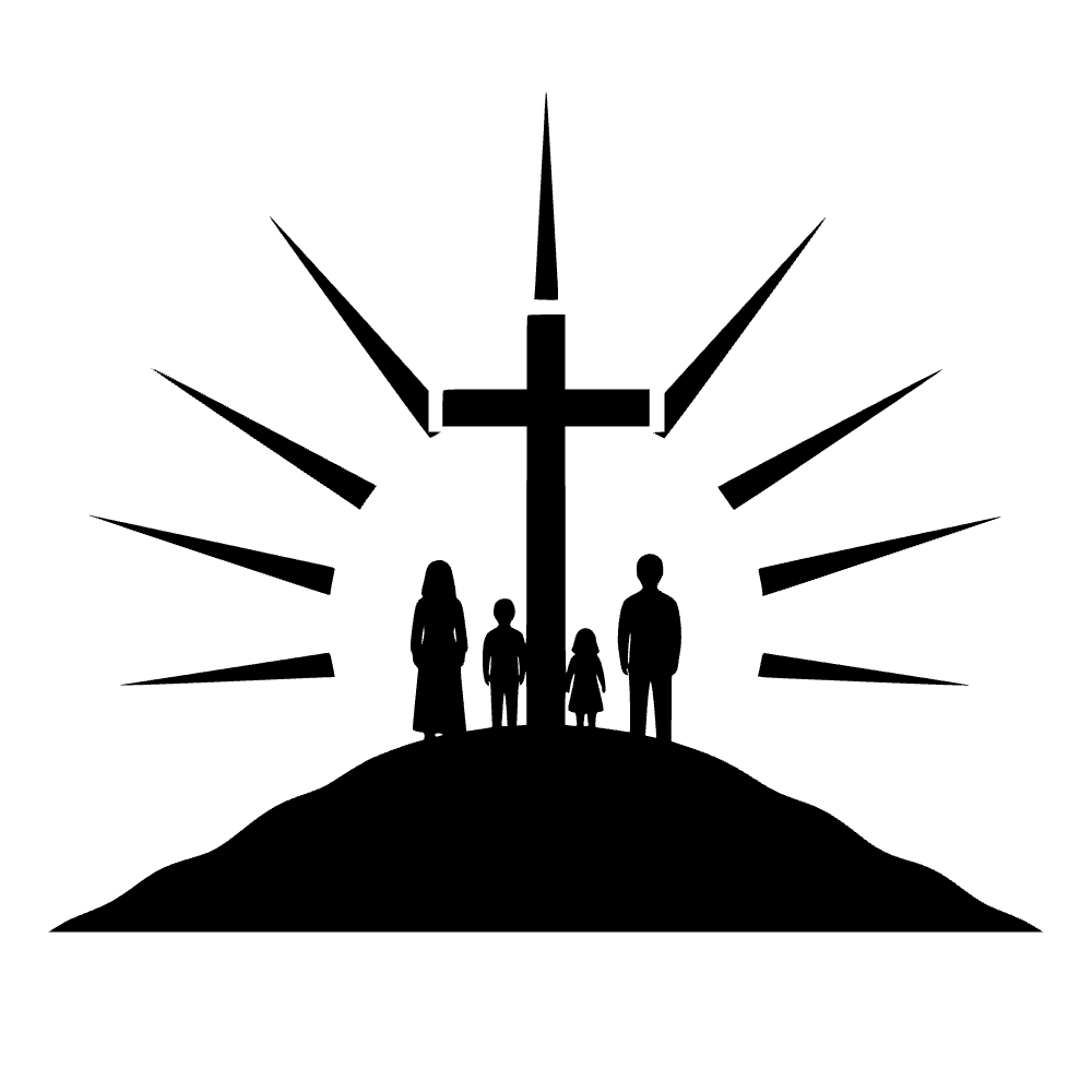 Cruz de iglesia al amanecer — archivo SVG