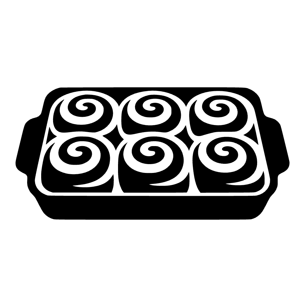Bandeja de rollos de canela — archivo SVG