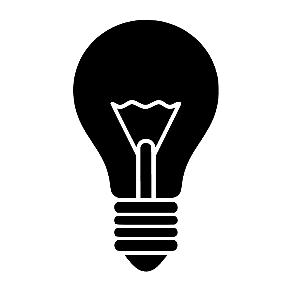 Icono de bombilla clásica — archivo SVG