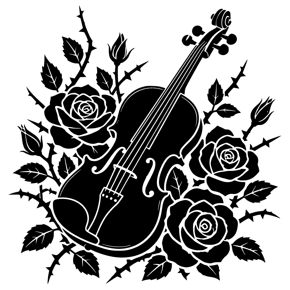 Icono de violín clásico — archivo SVG