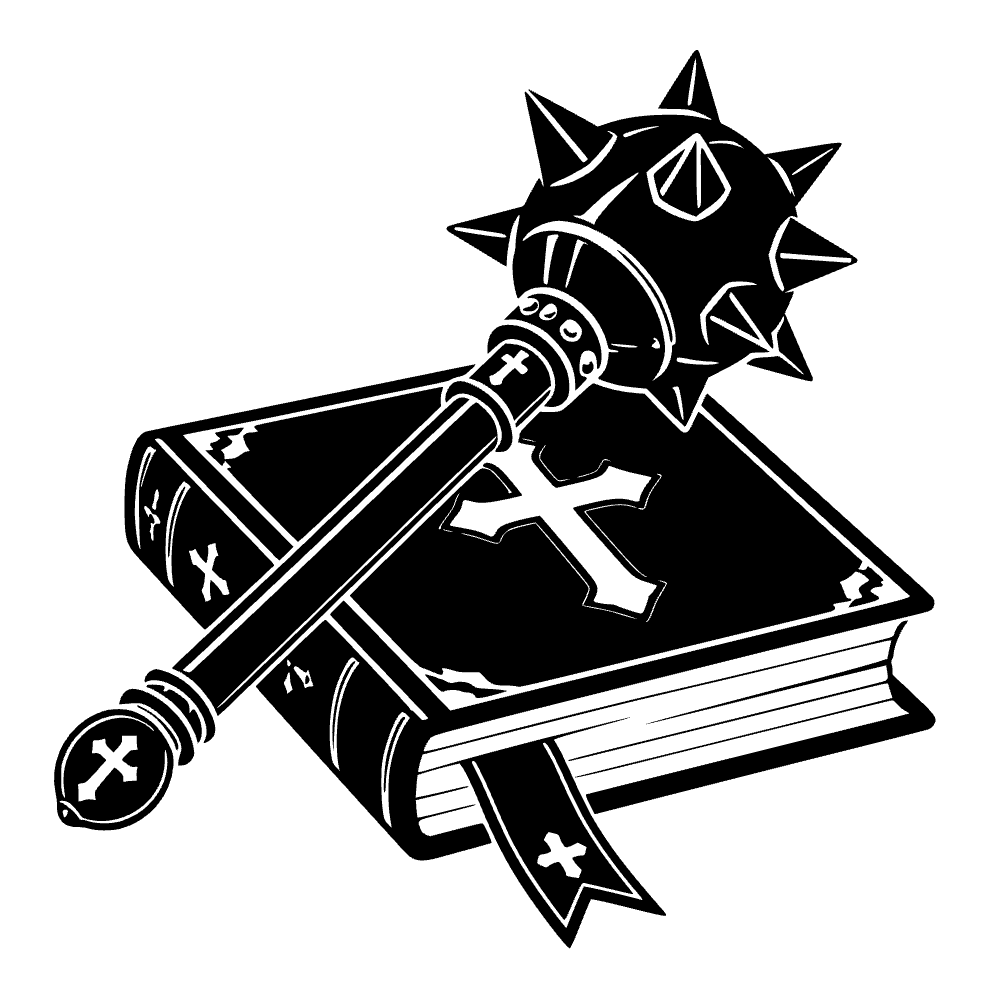 Ícono de hierro pesado de clérigo — archivo SVG