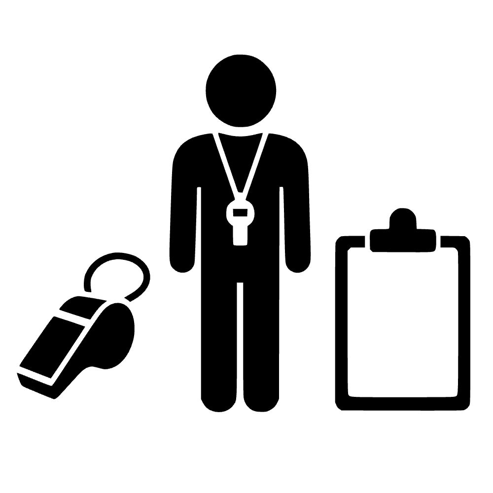 Pizarra con silbato de entrenador — archivo SVG