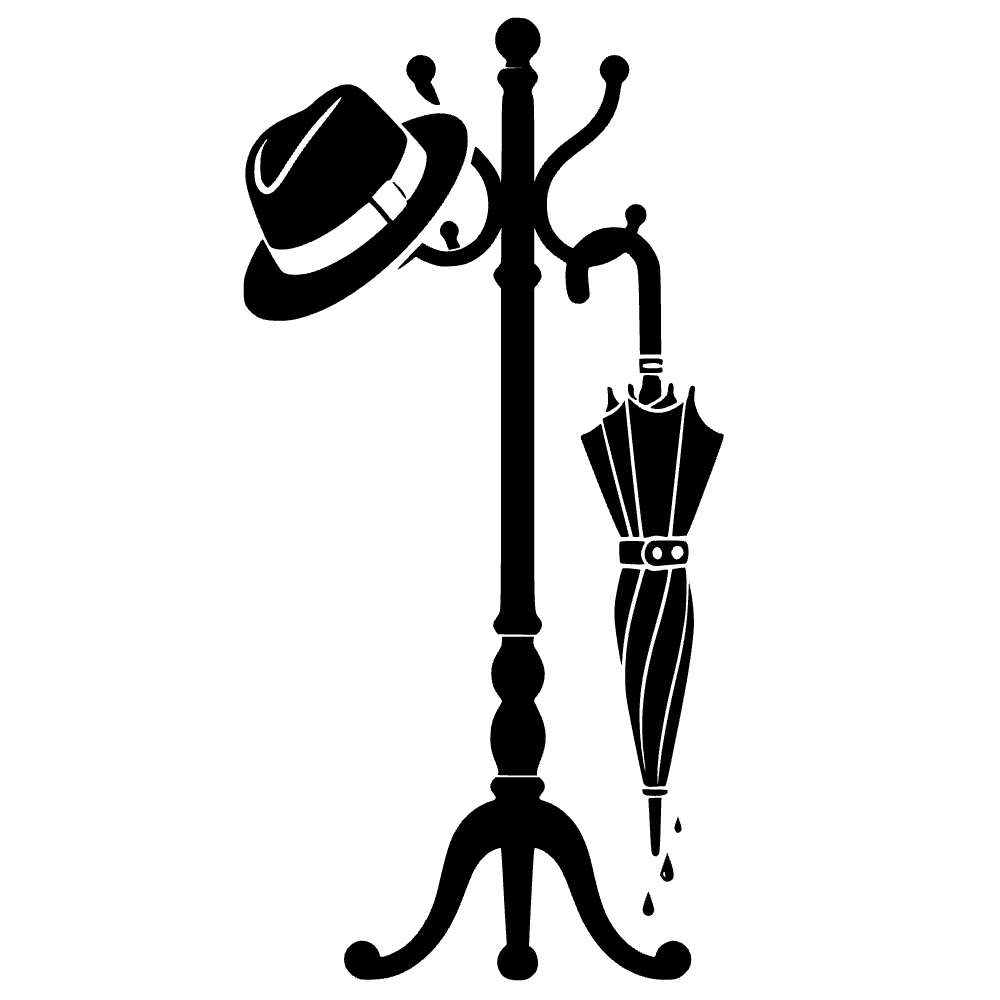 Perchero con ícono clásico — archivo SVG