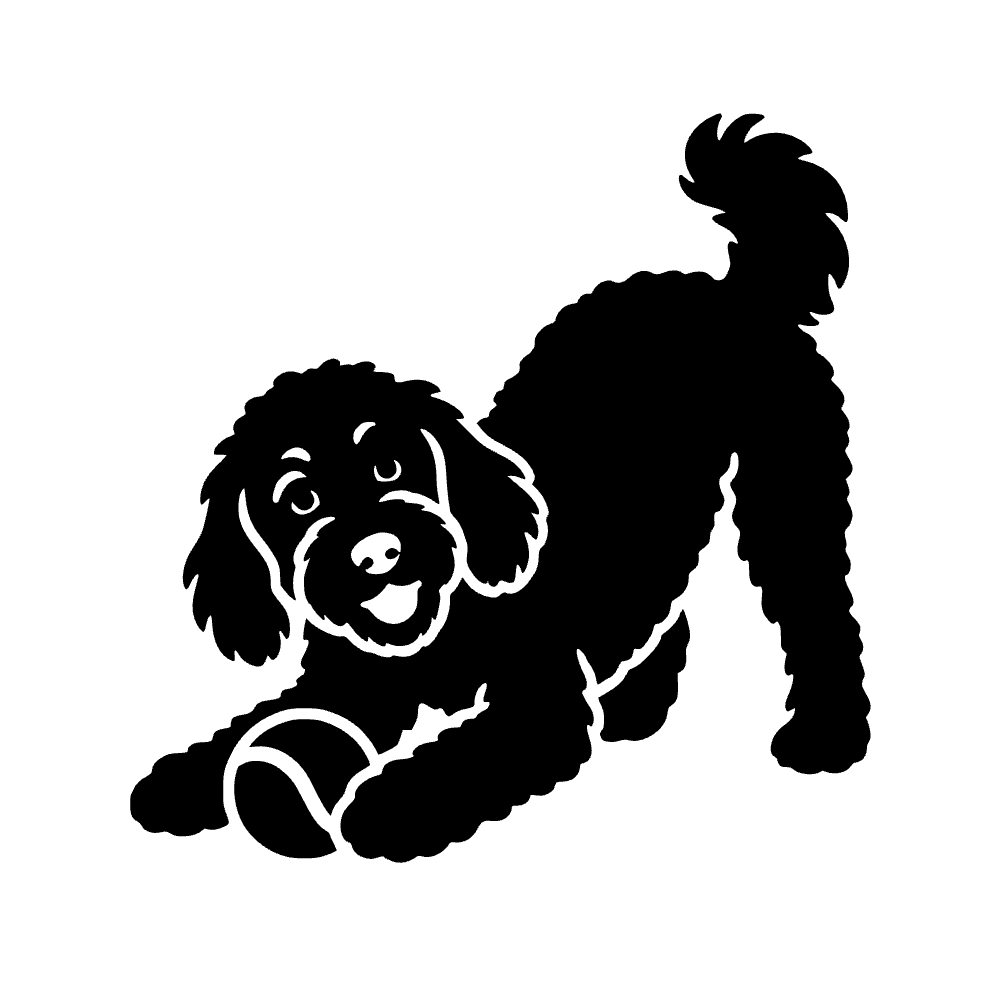 Perro cockapoo — vista previa del archivo SVG