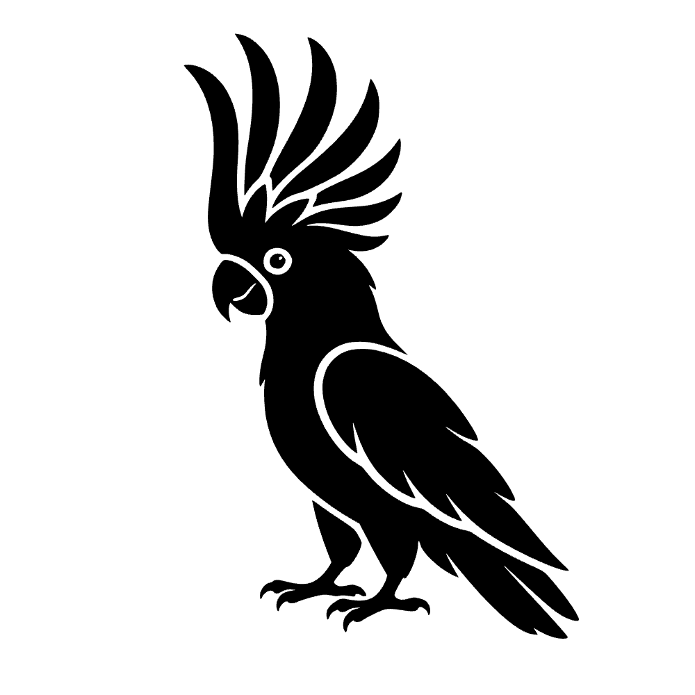Ícono de crestón de cacatúa — archivo SVG