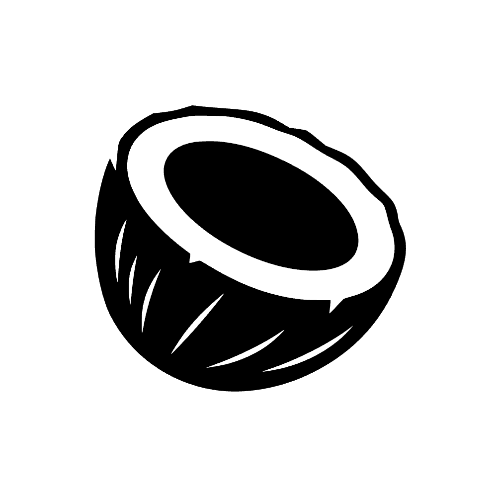 Mitad de coco — archivo SVG