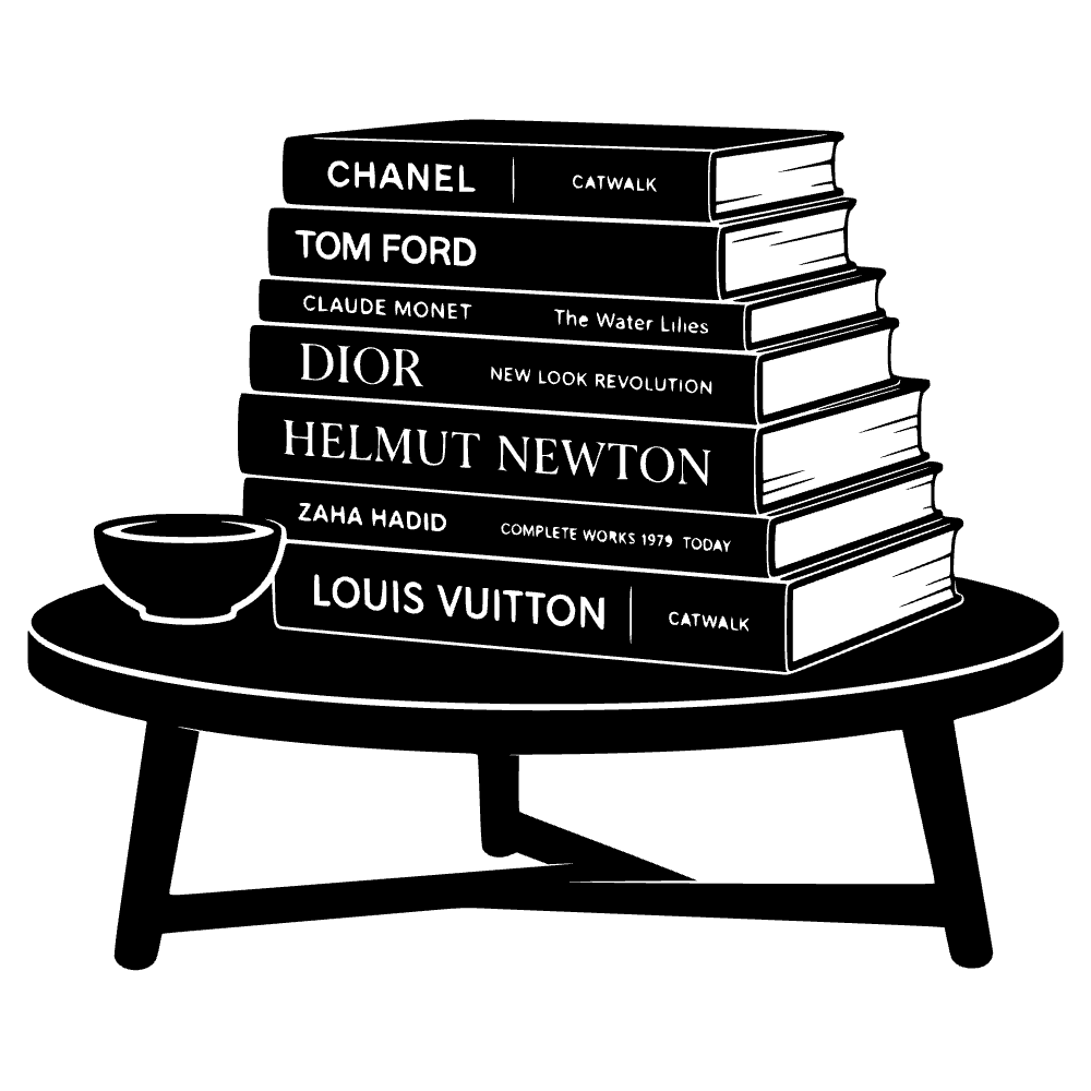 Mesa de café sosteniendo libros — archivo SVG