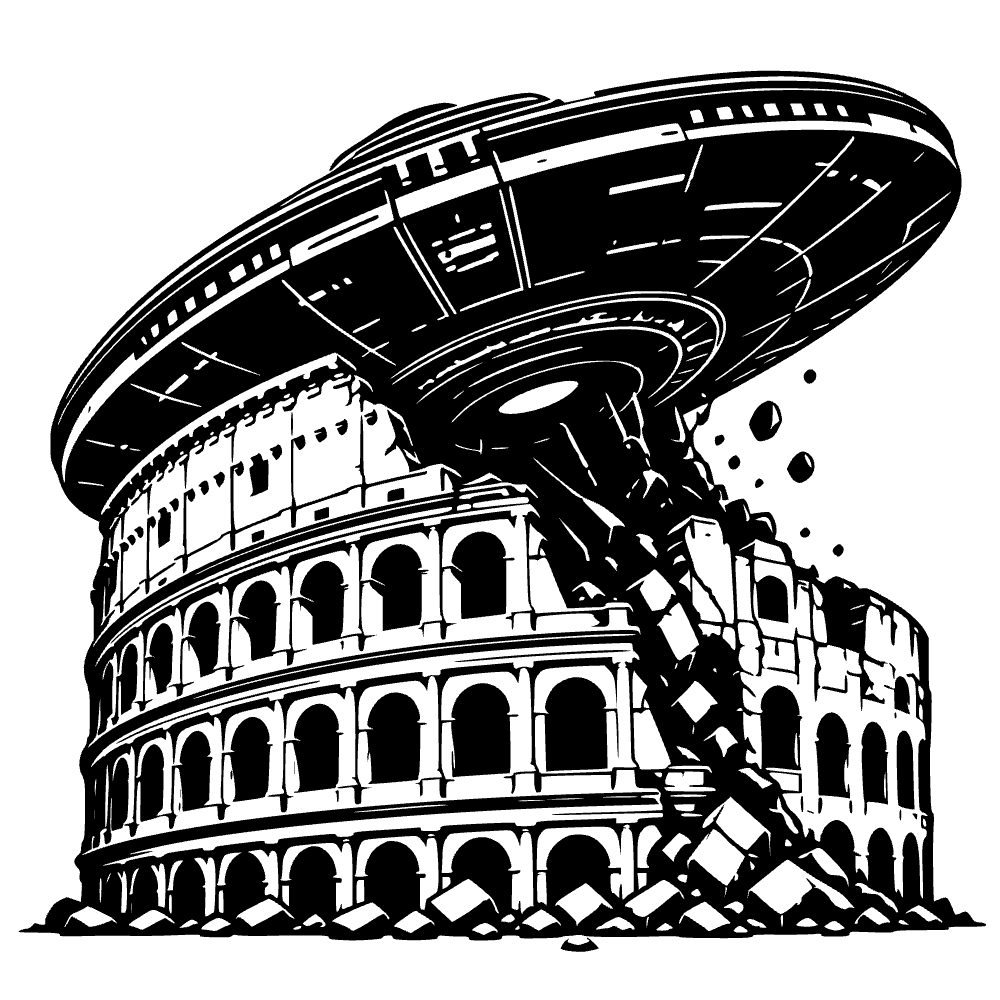 Coliseo en ruinas — archivo SVG