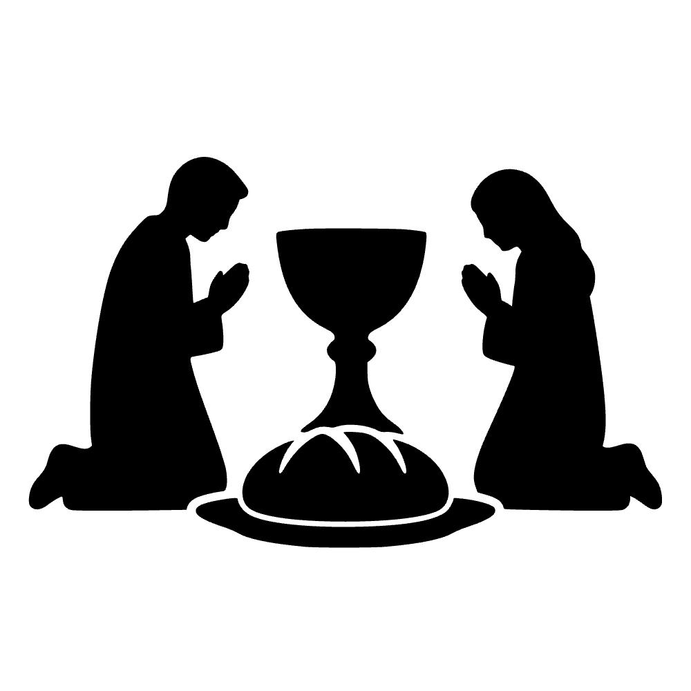 Copa de comunión con pan y cáliz — archivo SVG
