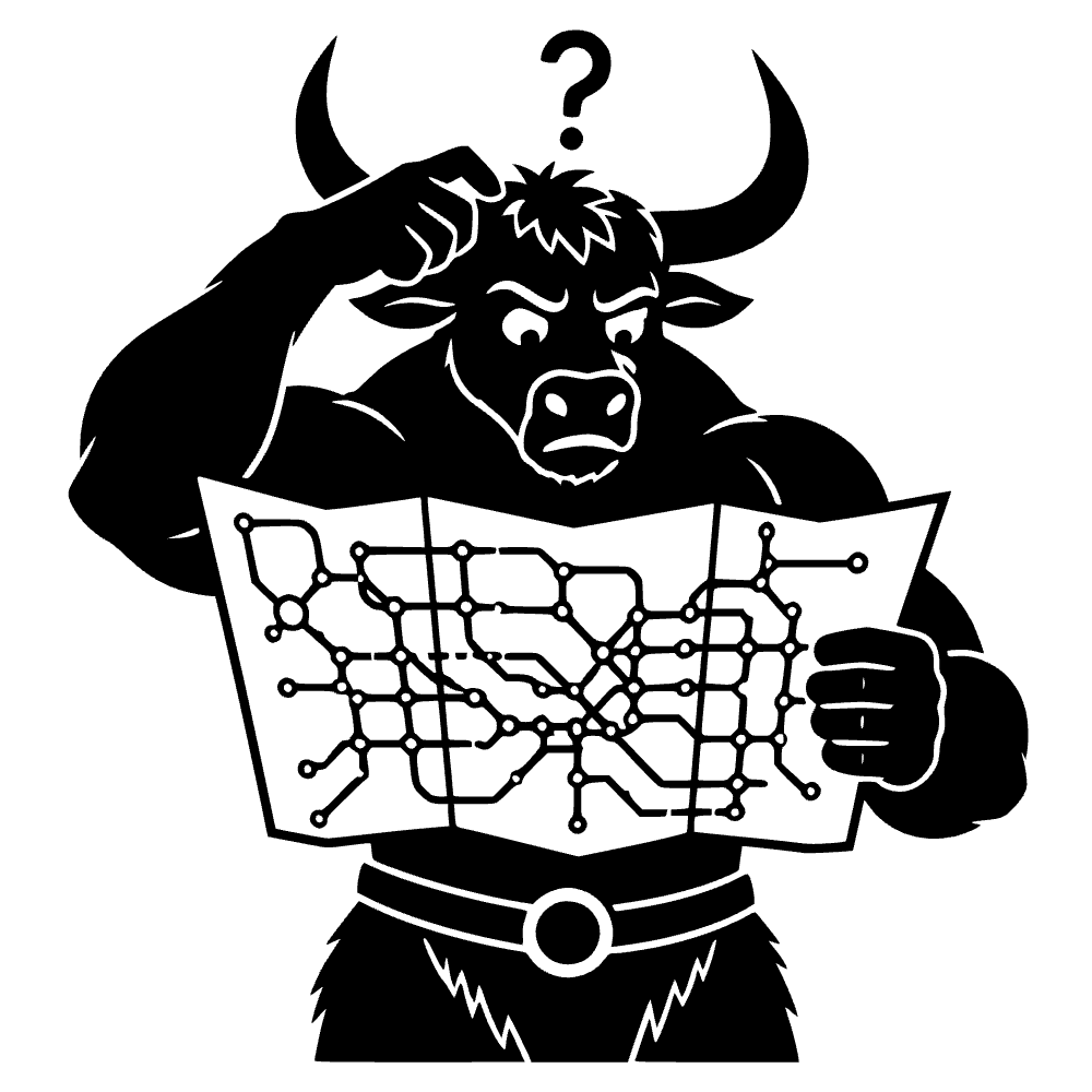 Confused Minotaur SVG cut file