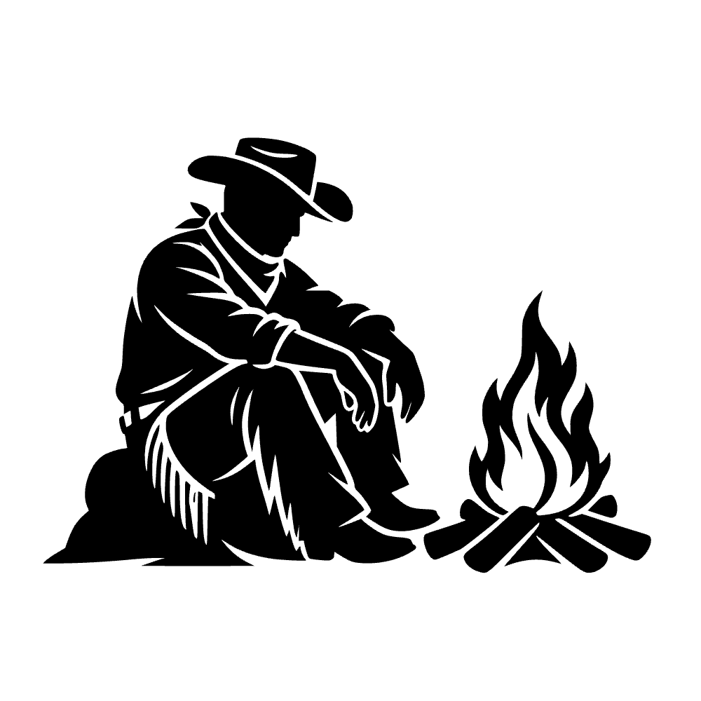 Fogata de vaquero — archivo SVG