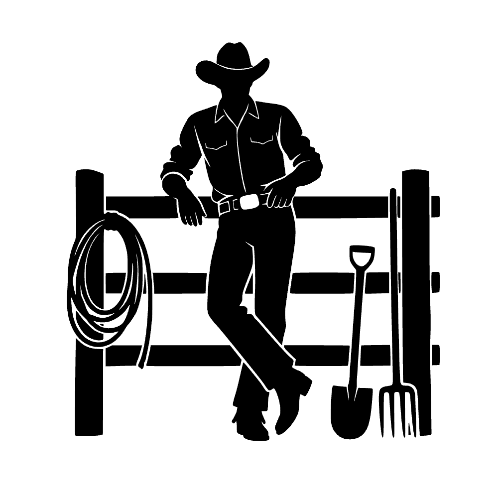Icono de vaquero ranchero — archivo SVG
