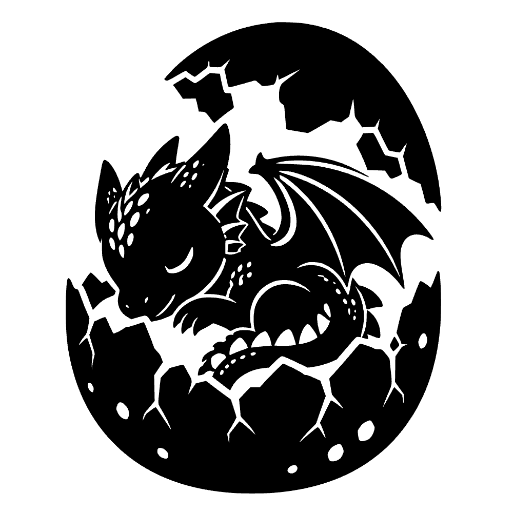 Revelación de huevo agrietado — archivo SVG