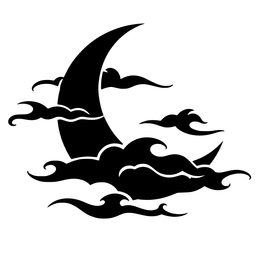 Icono de luna creciente — archivo SVG