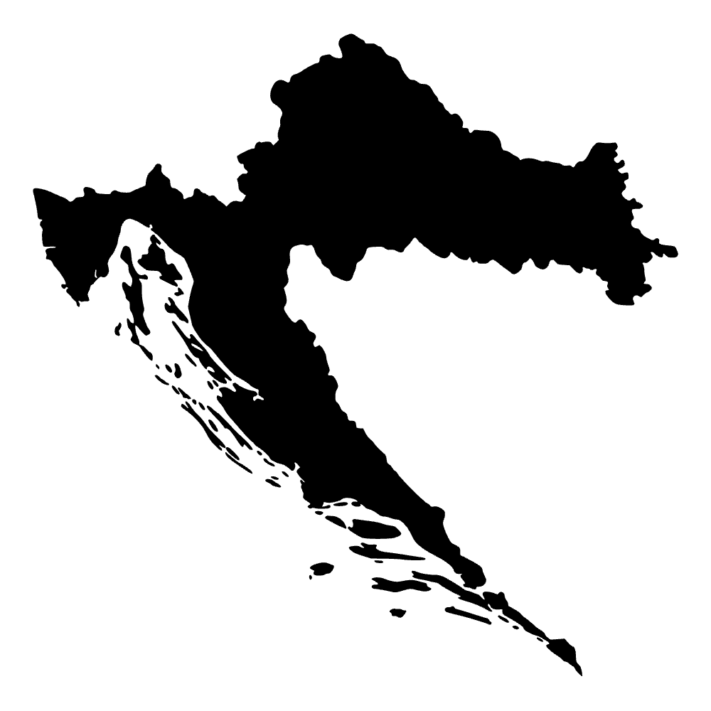 Mapa de Croacia — archivo SVG