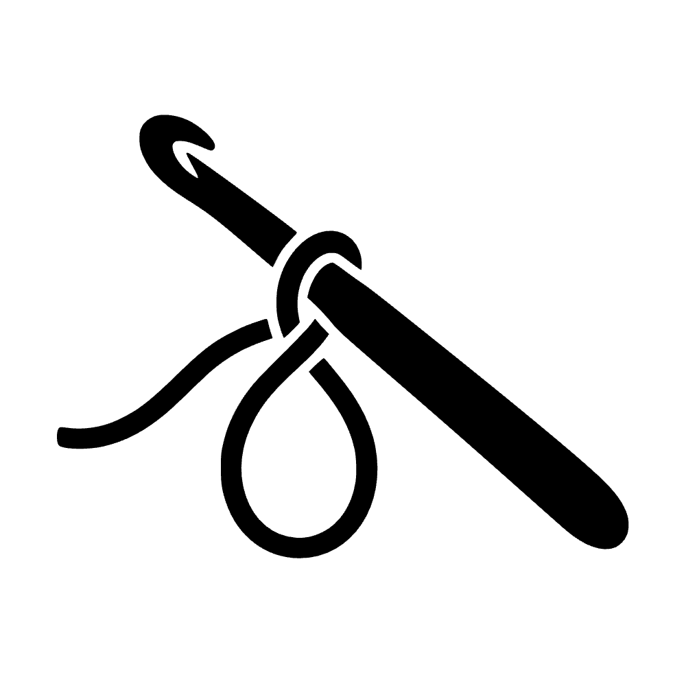 Ganchillo con ovillo de hilo — archivo SVG